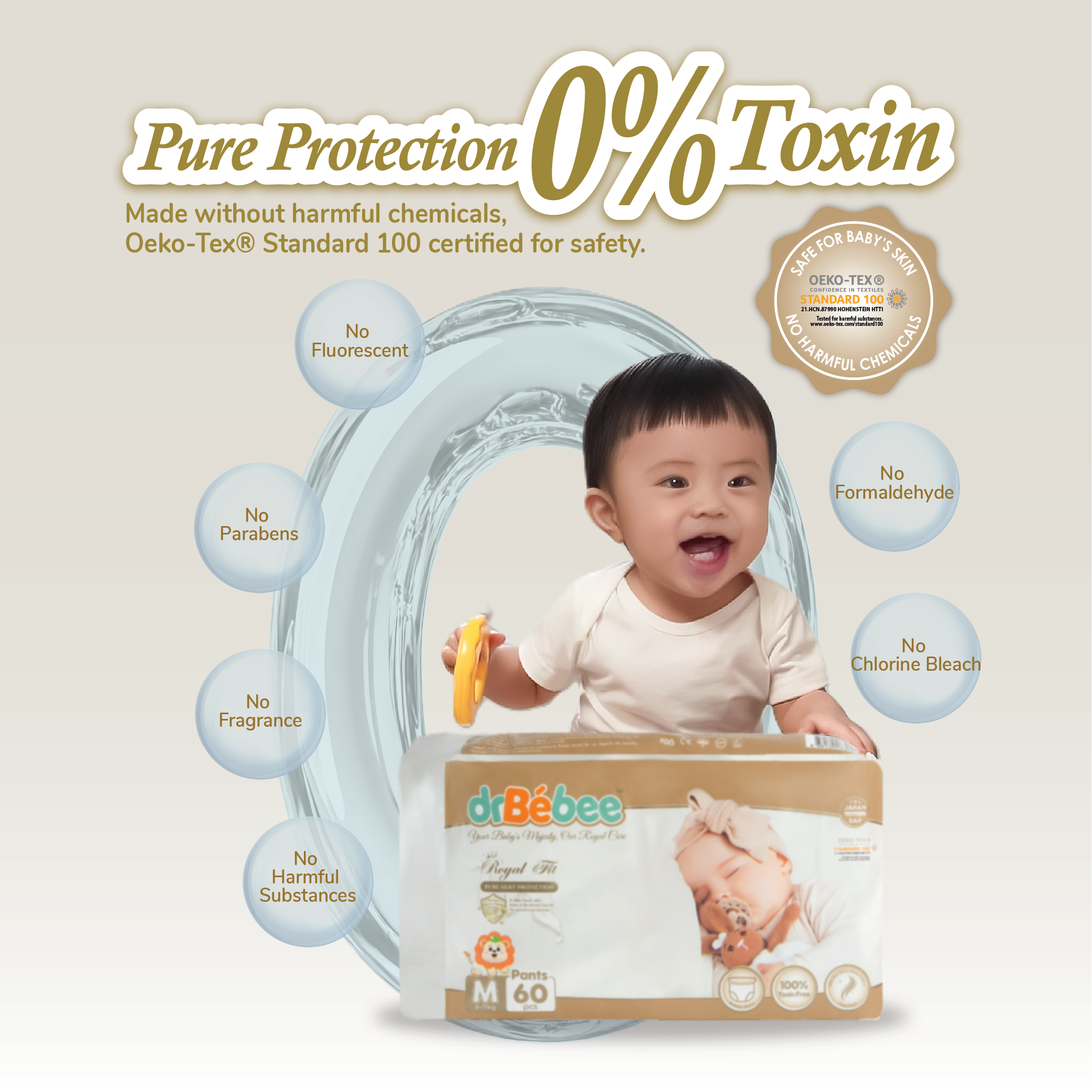 drBébee™ Royal Fit Pants Diapers Single Pack